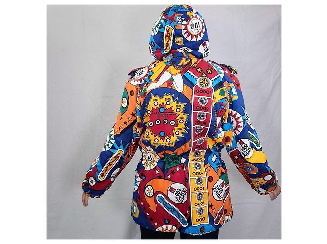 Parka con capucha Moschino Pinball Superhero Multicolor - vista 7