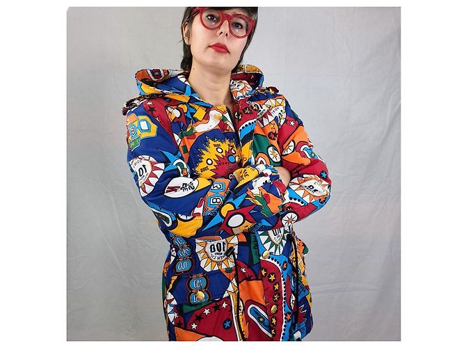 Parka con capucha Moschino Pinball Superhero Multicolor - vista 8