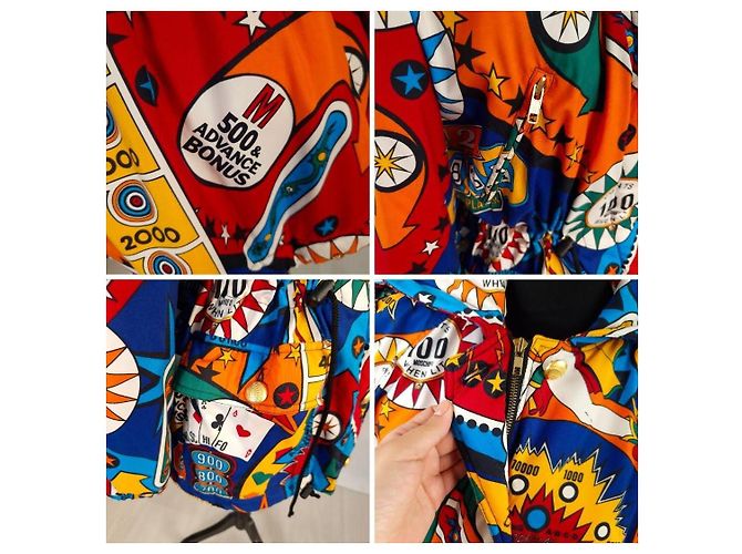 Parka con capucha Moschino Pinball Superhero Multicolor - vista 9