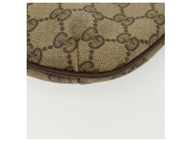 Gucci Borsa a Spalla GG Supreme PVC Beige Oro 904 02 020 Auth SW1461 D'oro - vista 11