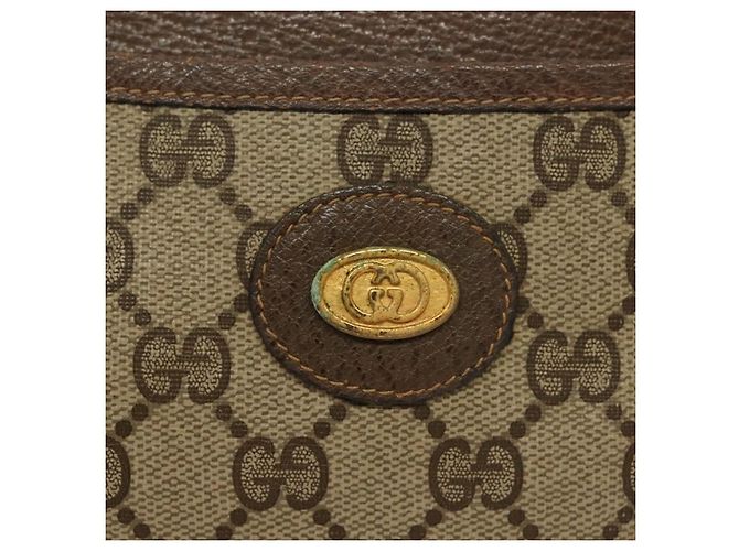 Gucci Borsa a Spalla GG Supreme PVC Beige Oro 904 02 020 Auth SW1461 D'oro - vista 14