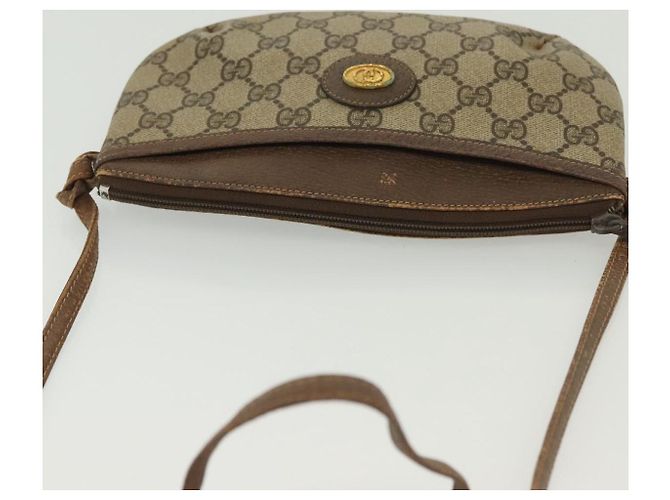 Gucci Borsa a Spalla GG Supreme PVC Beige Oro 904 02 020 Auth SW1461 D'oro - vista 6