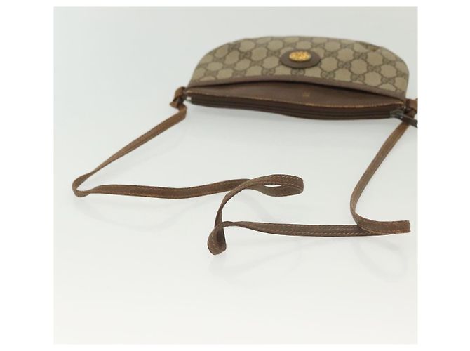 Gucci Borsa a Spalla GG Supreme PVC Beige Oro 904 02 020 Auth SW1461 D'oro - vista 7