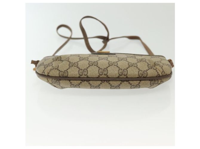 Gucci Borsa a Spalla GG Supreme PVC Beige Oro 904 02 020 Auth SW1461 D'oro - vista 9