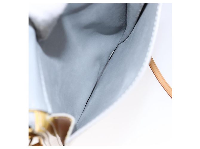 LOUIS VUITTON Bolsa de Accesorios Motto Monogram Vernis Gris M91030 LV Auth ep10575 - vista 11