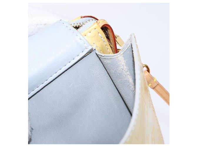 LOUIS VUITTON Bolsa de Accesorios Motto Monogram Vernis Gris M91030 LV Auth ep10575 - vista 12