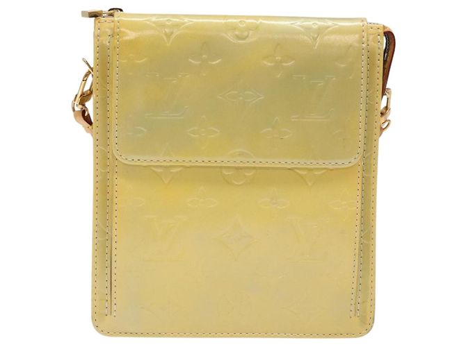 LOUIS VUITTON Bolsa de Accesorios Motto Monogram Vernis Gris M91030 LV Auth ep10575 - vista 13