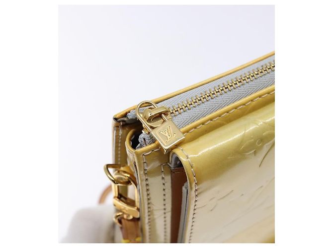 LOUIS VUITTON Bolsa de Accesorios Motto Monogram Vernis Gris M91030 LV Auth ep10575 - vista 18