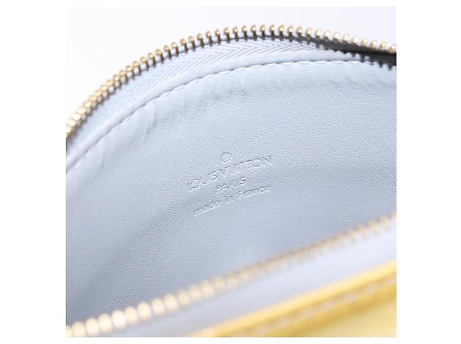 LOUIS VUITTON Bolsa de Accesorios Motto Monogram Vernis Gris M91030 LV Auth ep10575 - vista 19