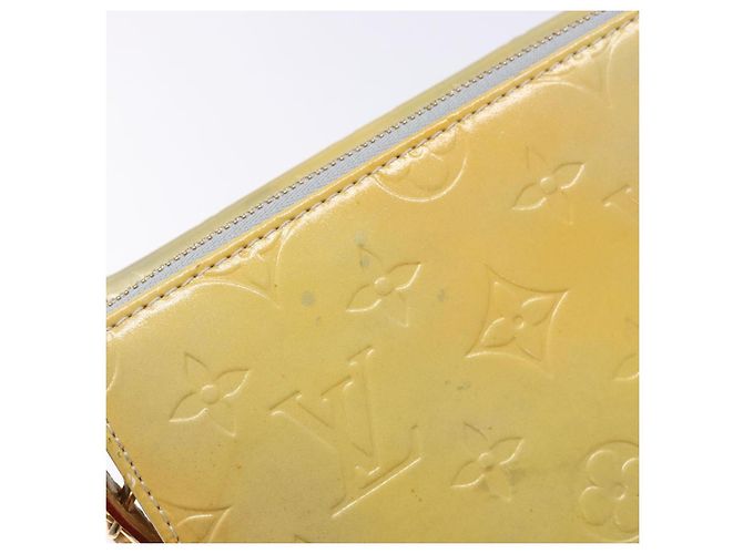 LOUIS VUITTON Bolsa de Accesorios Motto Monogram Vernis Gris M91030 LV Auth ep10575 - vista 9