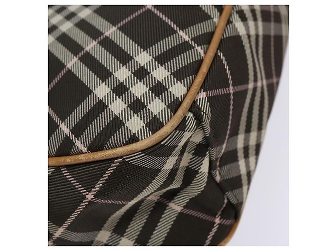 Borsa a spalla Burberry Nova Check Blue Label in tela marrone oro Auth ti3409 D'oro - vista 13