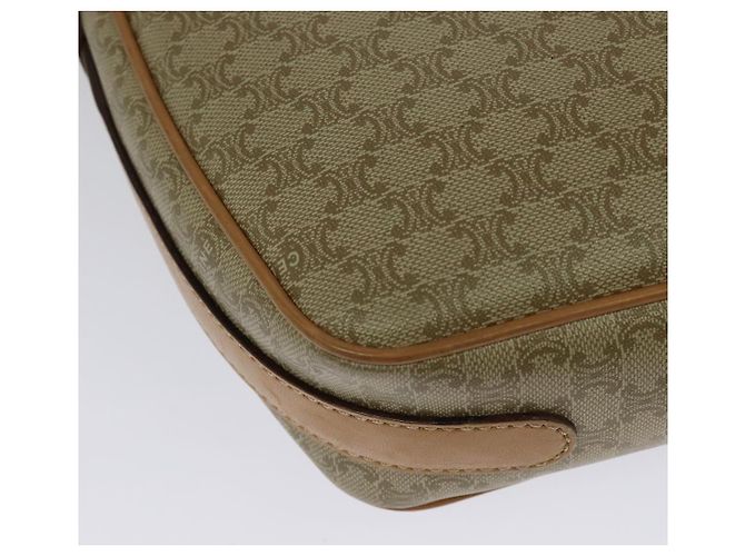 Céline Borsa a Spalla in Tela Macadam CELINE PVC Beige Oro Auth gh566 D'oro - vista 12