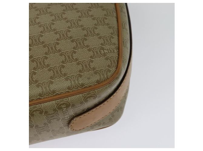 Céline Borsa a Spalla in Tela Macadam CELINE PVC Beige Oro Auth gh566 D'oro - vista 13