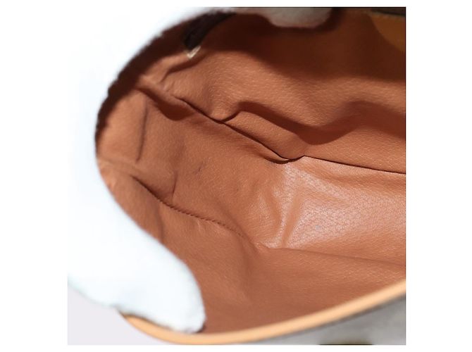Céline Borsa a Spalla in Tela Macadam CELINE PVC Beige Oro Auth gh566 D'oro - vista 19