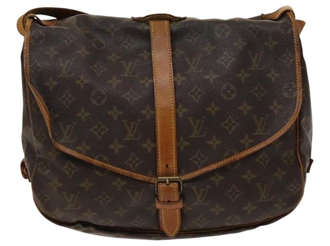 LOUIS VUITTON Borsa a Spalla Monogram Saumur 35 M42254 LV Auth 135031 Monogramma - vista 2