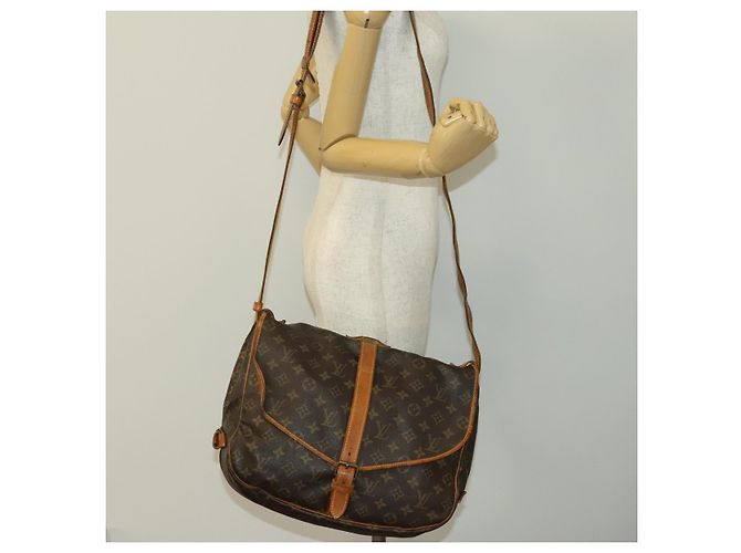 LOUIS VUITTON Borsa a Spalla Monogram Saumur 35 M42254 LV Auth 135031 Monogramma - vista 26