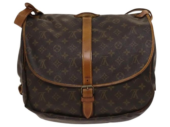 LOUIS VUITTON Borsa a Spalla Monogram Saumur 35 M42254 LV Auth 135031 Monogramma - vista 3