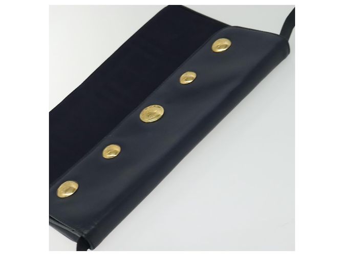Autre Marque Borsa a Spalla Burberrys in Tela Blu Navy e Oro Auth SW1499 D'oro - vista 6