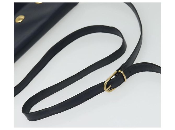 Autre Marque Borsa a Spalla Burberrys in Tela Blu Navy e Oro Auth SW1499 D'oro - vista 7
