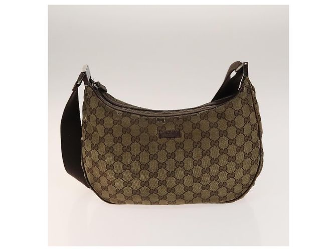Borsa a Spalla GUCCI GG Canvas GG Plus Supreme PVC 3Set Beige Auth ti3417 - vista 16