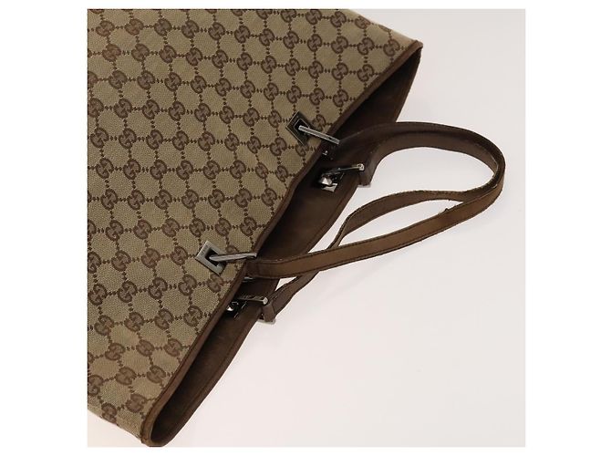 Borsa a Spalla GUCCI GG Canvas GG Plus Supreme PVC 3Set Beige Auth ti3417 - vista 5