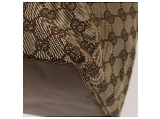 Borsa a Spalla GUCCI GG Canvas GG Plus Supreme PVC 3Set Beige Auth ti3417 - vista 7