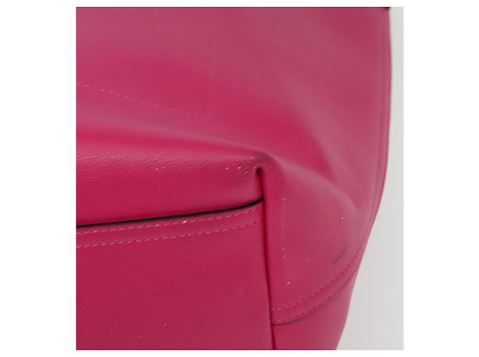 Borsa Tote in pelle rosa MARNI Auth gh503 - vista 13