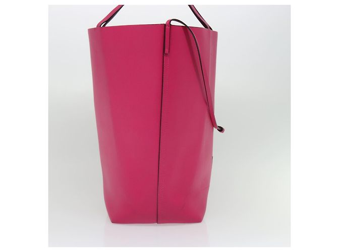 Borsa Tote in pelle rosa MARNI Auth gh503 - vista 4