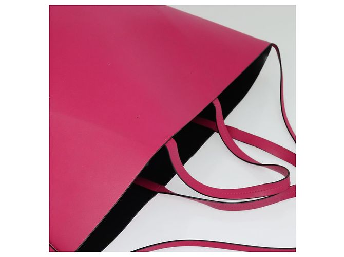 Borsa Tote in pelle rosa MARNI Auth gh503 - vista 6