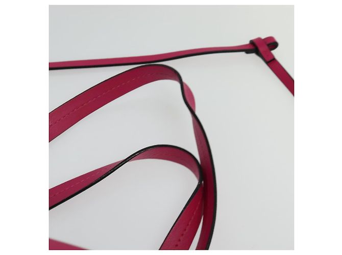 Borsa Tote in pelle rosa MARNI Auth gh503 - vista 8