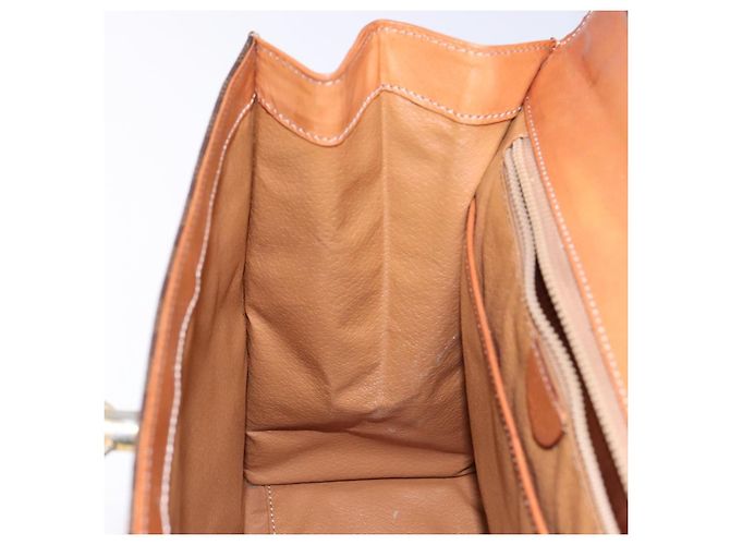 Céline Borsa a mano in tela Macadam CELINE in pelle PVC marrone e oro Auth gh737 D'oro - vista 22