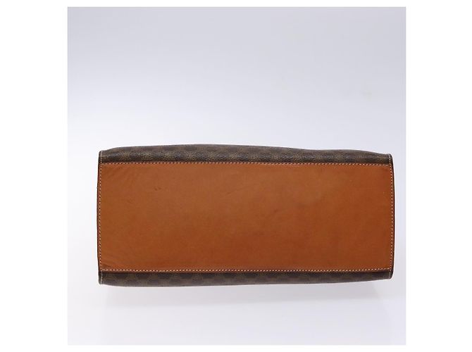 Céline Borsa a mano in tela Macadam CELINE in pelle PVC marrone e oro Auth gh737 D'oro - vista 9