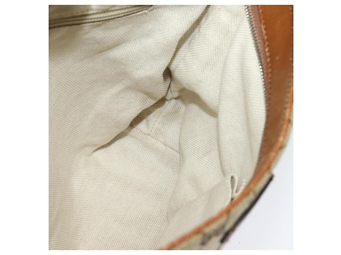 Gucci GG Canvas Web Sherry Line Schultertasche Beige Gold 337598 Auth 140780 Golden - Ansicht 17