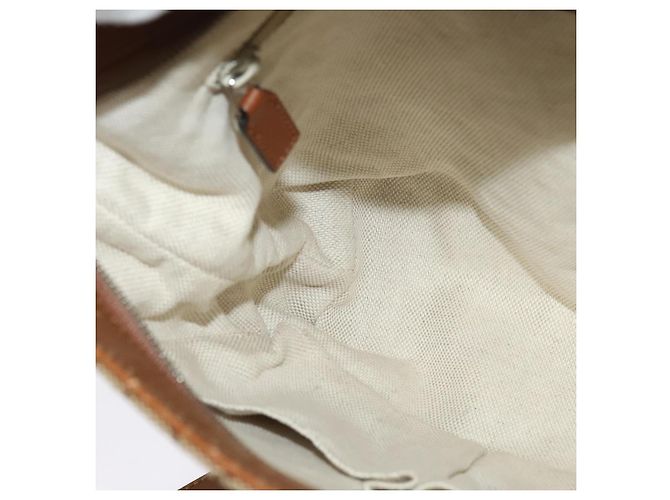 Gucci GG Canvas Web Sherry Line Schultertasche Beige Gold 337598 Auth 140780 Golden - Ansicht 18