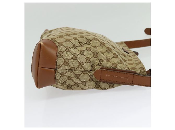 Gucci GG Canvas Web Sherry Line Schultertasche Beige Gold 337598 Auth 140780 Golden - Ansicht 5