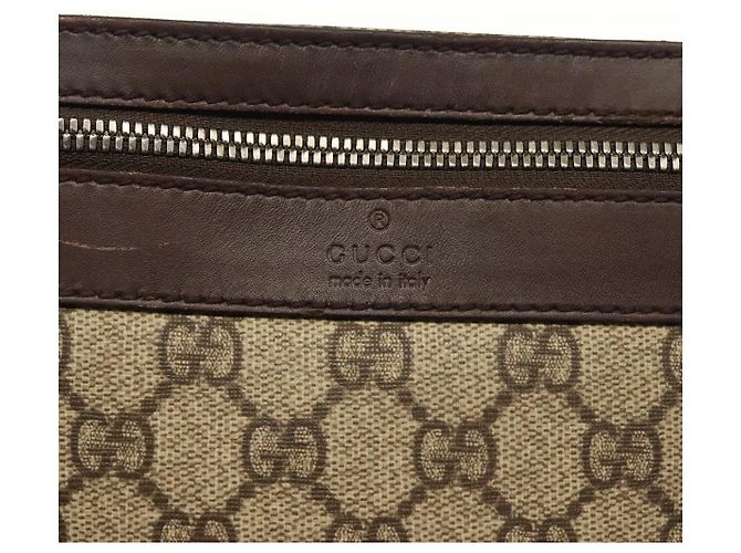 GUCCI GG Supreme Shoulder Bag PVC Beige Silver 92562 Auth 140791 Silvery - view 15