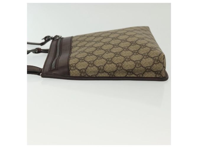 GUCCI GG Supreme Shoulder Bag PVC Beige Silver 92562 Auth 140791 Silvery - view 5