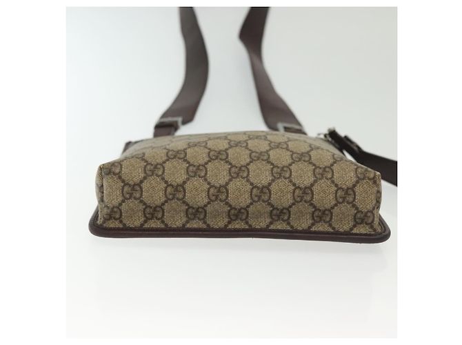 GUCCI GG Supreme Shoulder Bag PVC Beige Silver 92562 Auth 140791 Silvery - view 9