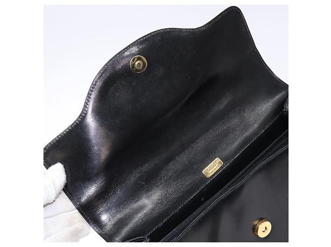 BALLY Borsa a mano in pelle nera e oro Auth gh533 Nero D'oro - vista 15