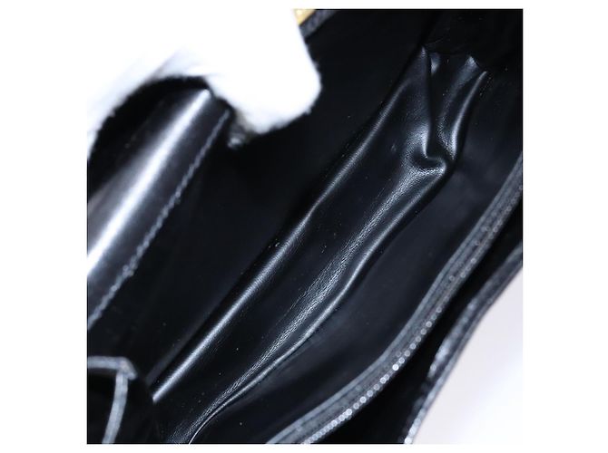 BALLY Borsa a mano in pelle nera e oro Auth gh533 Nero D'oro - vista 17