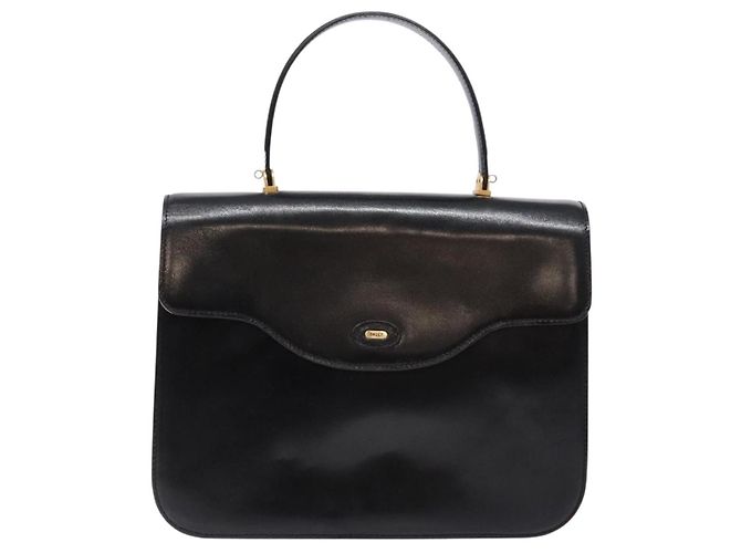 BALLY Borsa a mano in pelle nera e oro Auth gh533 Nero D'oro - vista 2
