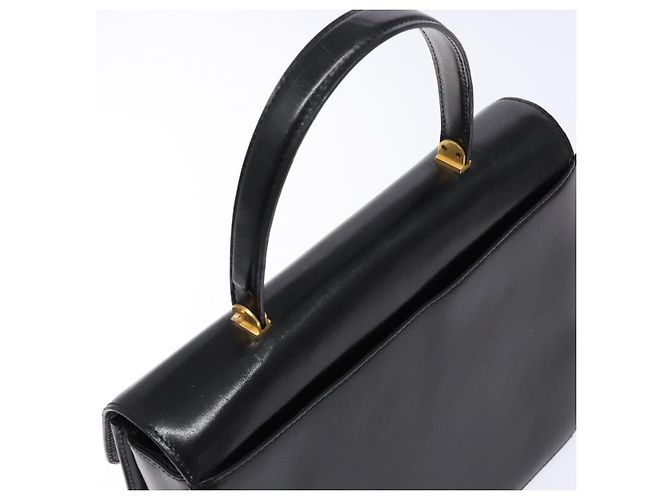 BALLY Borsa a mano in pelle nera e oro Auth gh533 Nero D'oro - vista 6