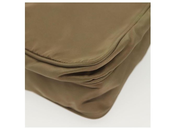 Borsa a Spalla PRADA Nylon Kaki Argento Autentica ki5896 Cachi - vista 10
