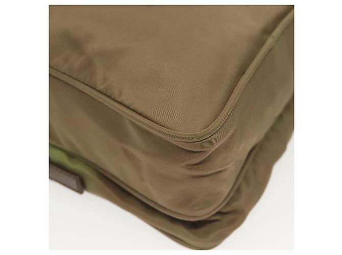 Borsa a Spalla PRADA Nylon Kaki Argento Autentica ki5896 Cachi - vista 12