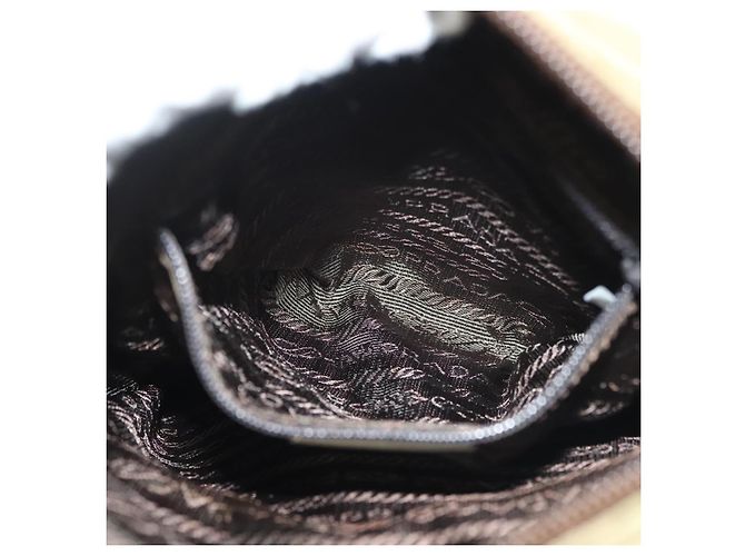 Borsa a Spalla PRADA Nylon Kaki Argento Autentica ki5896 Cachi - vista 23