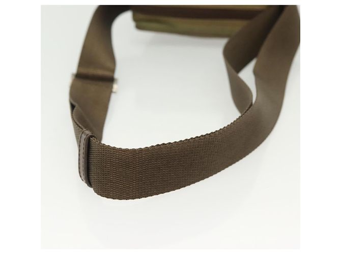 Borsa a Spalla PRADA Nylon Kaki Argento Autentica ki5896 Cachi - vista 7