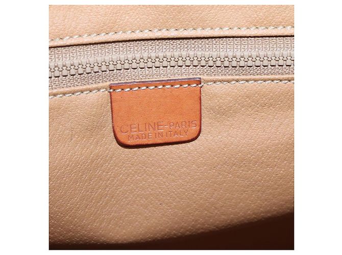 Céline Clutch in tela Macadam CELINE in pelle PVC marrone Auth gh579 - vista 14