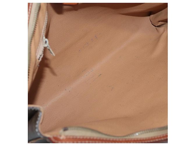 Céline Clutch in tela Macadam CELINE in pelle PVC marrone Auth gh579 - vista 15