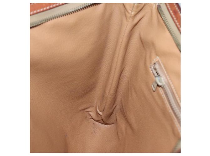 Céline Clutch in tela Macadam CELINE in pelle PVC marrone Auth gh579 - vista 17