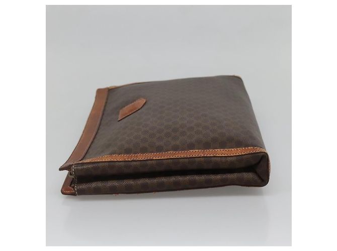 Céline Clutch in tela Macadam CELINE in pelle PVC marrone Auth gh579 - vista 4